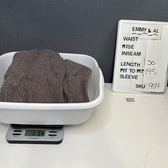 Barefoot Dreams CozyChic Lite Circle Cardi Size M Brown Gray Neutral Pockets EUC - Picture 12 of 12